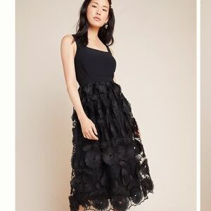Anthropologie Maeve Floriana Lace Midi Dress Size 6